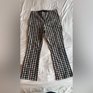 Jules & Leopold Black and White Checkered Trousers